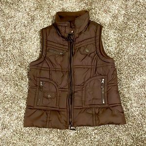 Puff vest brown
